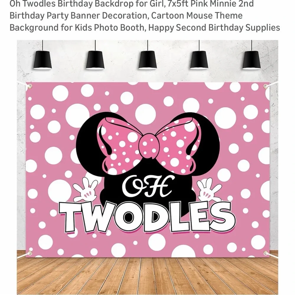 Oh TWOdles Pink Party Decor Set